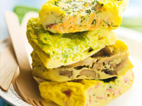 Omelette au jambon rapide
